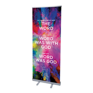 Back to Church Easter Scripture 2'7" x 6'7"  Vinyl Banner