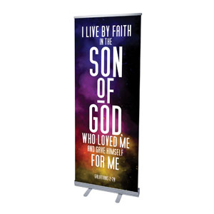 Dark Smoke Scripture 2'7" x 6'7"  Vinyl Banner