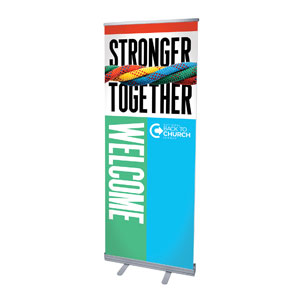 BTCS Stronger Together Welcome 2'7" x 6'7"  Vinyl Banner