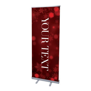 Peace Be With You Red Your Text 2'7" x 6'7"  Vinyl Banner