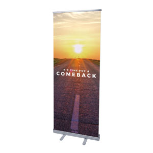Comeback Sunrise 2'7" x 6'7"  Vinyl Banner