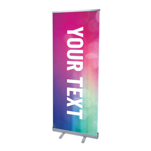 Colorful Lights Your Text 2'7" x 6'7"  Vinyl Banner