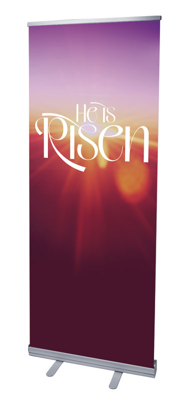 Banners, Easter, He Is Risen Light, 2'7 x 6'7