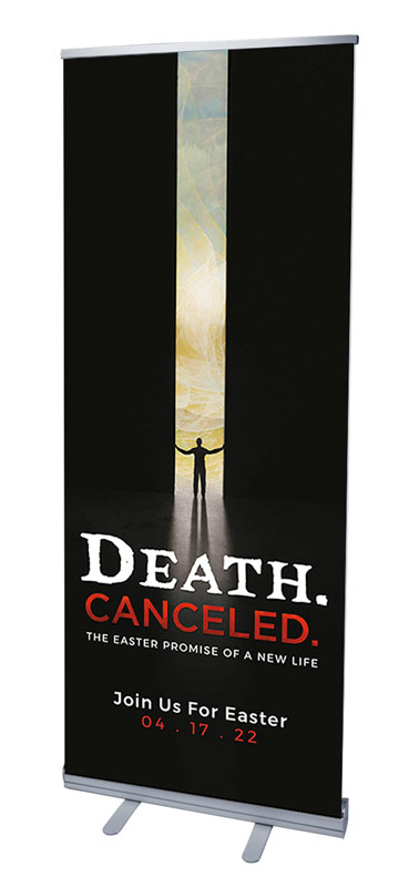 Banners, Easter, Death Canceled, 2'7 x 6'7