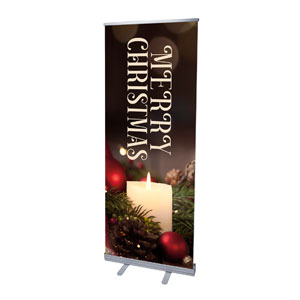 Christmas at Candle 2'7" x 6'7"  Vinyl Banner