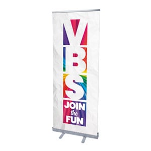 VBS Squares 2'7" x 6'7"  Vinyl Banner