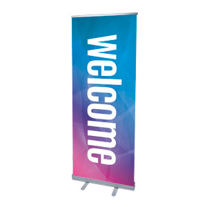 Bright Gradient Welcome 2'7" x 6'7"  Vinyl Banner
