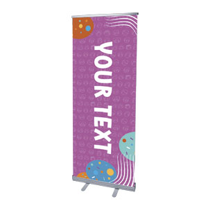 Confetti Kids Your Text 2'7" x 6'7"  Vinyl Banner