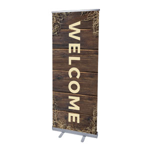 God with Us Straw 2'7" x 6'7"  Vinyl Banner