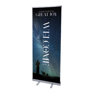 Great Joy Sky 2'7" x 6'7"  Vinyl Banner