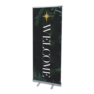 Advent Words Welcome 2'7" x 6'7"  Vinyl Banner