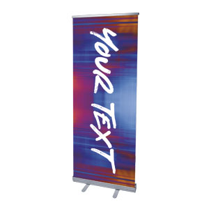 Colorful Blur Your Text 2'7" x 6'7"  Vinyl Banner
