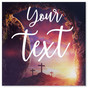 Dramatic Tomb Easter Your Text StickUp