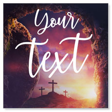 Dramatic Tomb Easter Your Text 