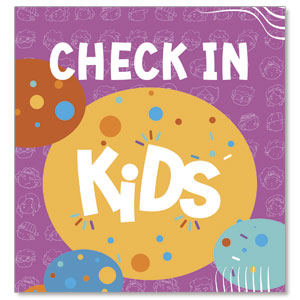 Confetti Kids Check In StickUp
