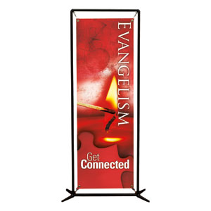 Get Connected Evangelism 2' x 6' Banner