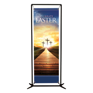 Easter Crosses Path  2' x 6' Banner