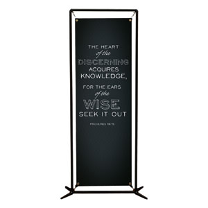 Chalk Prov 18:15 2' x 6' Banner