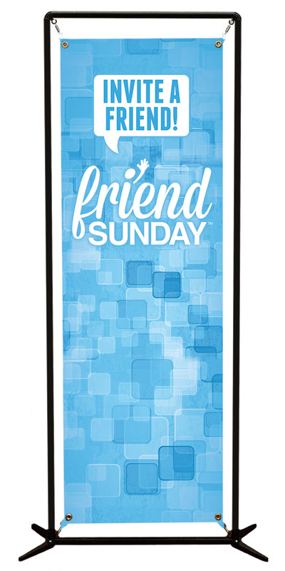 Banners, Friend Sunday, Friend Sunday Invite, 2' x 6'