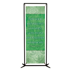 Cross Ps 133:1 2' x 6' Banner