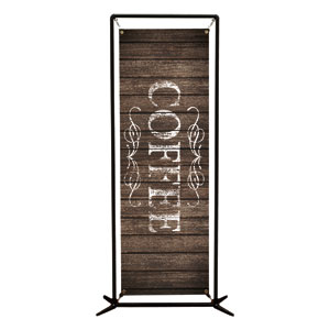 Rustic Charm Coffee 2' x 6' Banner