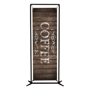 Rustic Charm Coffee 2' x 6' Banner