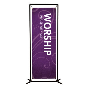 Flourish Worship 2' x 6' Banner