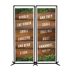 Matthew 1:23 Pair 2' x 6' Banner
