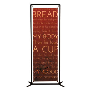 Holy Words Last Supper 2' x 6' Banner