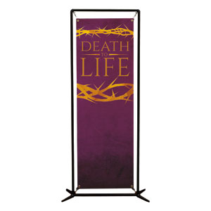 Death to Life Purple 2' x 6' Banner