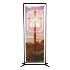 Rejoice He Is Alive 2' x 6' Banner