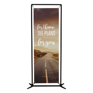 Inspirational Art Jeremiah 29:11 2' x 6' Banner