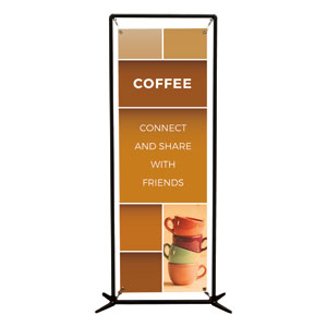 Mid Century Coffee 2' x 6' Banner