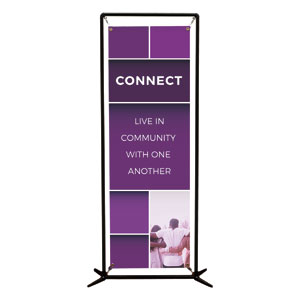 Mid Century Connect 2' x 6' Banner