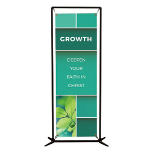 Mid Century Growth 2' x 6' Banner