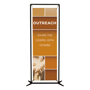 Mid Century Outreach 2' x 6' Banner