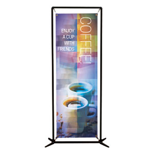Modern Mosaic Coffee 2' x 6' Banner