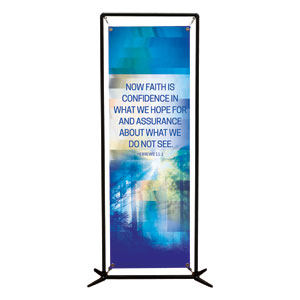 Modern Mosaic Heb 11:1 2' x 6' Banner