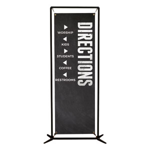 Slate Directional 2' x 6' Banner