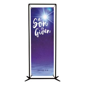 Son Given Star 2' x 6' Banner