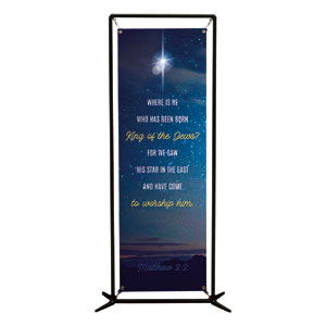 Star Matthew 2:2 2' x 6' Banner