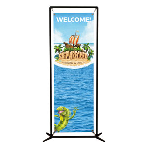 Shipwrecked Welcome 2' x 6' Banner