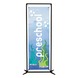 Ocean Buddies Preschool 2' x 6' Banner