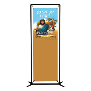 The Action Bible VBS Sign Up 2' x 6' Banner