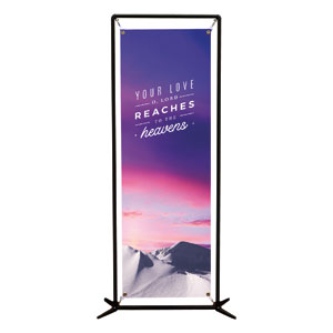 Mountains Your Love 2' x 6' Banner