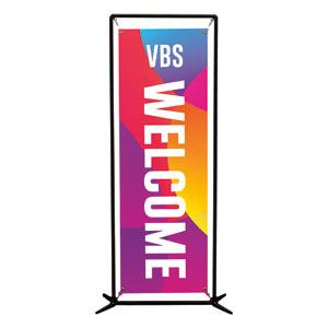 Curved Colors VBS Welcome 2' x 6' Banner