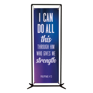 Aurora Lights Phil 4:13 2' x 6' Banner