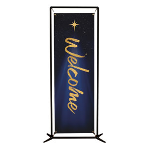 Christmas Star Hope is Born Welcome 2' x 6' Banner
