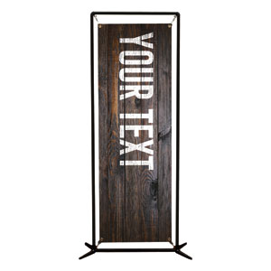 Dark Wood Easter At Your Text 2' x 6' Banner
