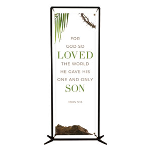 Easter Week Icons Scripture 2' x 6' Banner